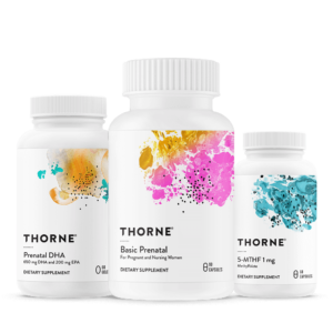 Thorne prenatal vitamins, DHA support for women’s health, Thorne discount supplements, 35% off this week
