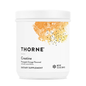 Thorne Creatine Pineapple Orange at APEX PWR, tropical creatine flavor, flavored creatine supplement, APEX PWR creatine travel pack, TSA friendly creatine single serve, stick pack creatine Thorne, creatine for travel, pineapple orange creatine flavors