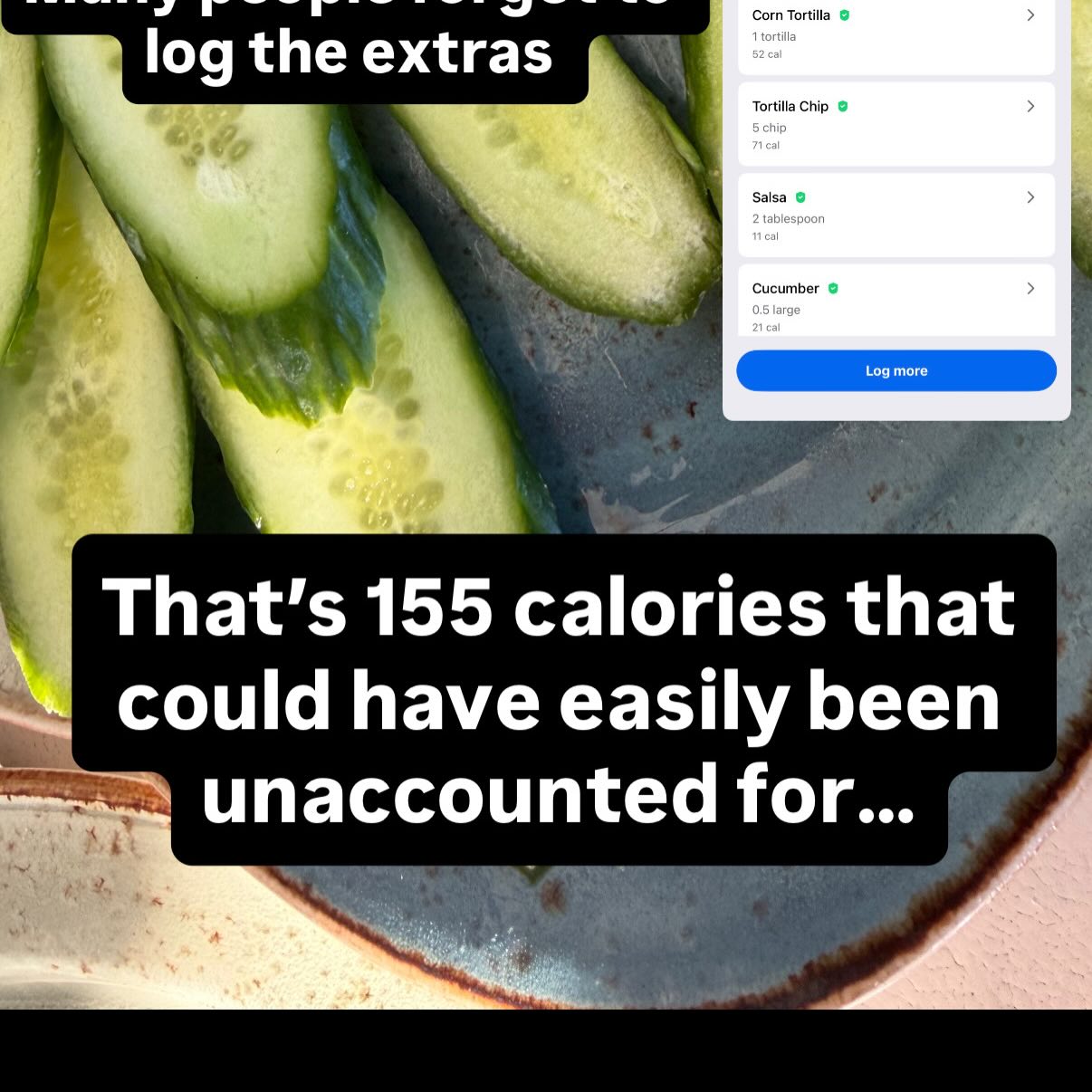 MyFitnessPal: margarita logged as calories only (100 cal, zero macros) vs with carbs and fat accounted for (123 cal)