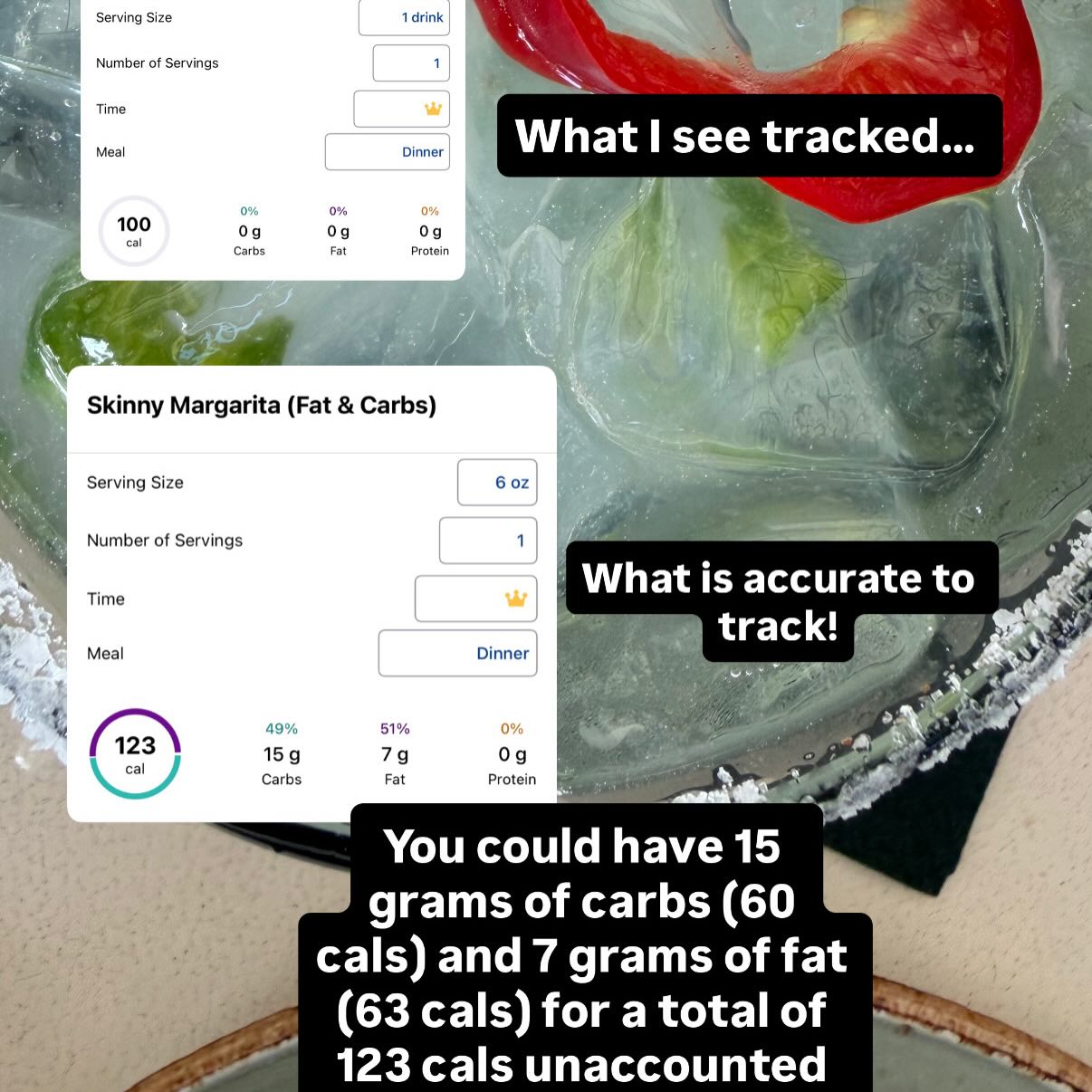 Jennie Carolan planning her nutrition around a restaurant meal