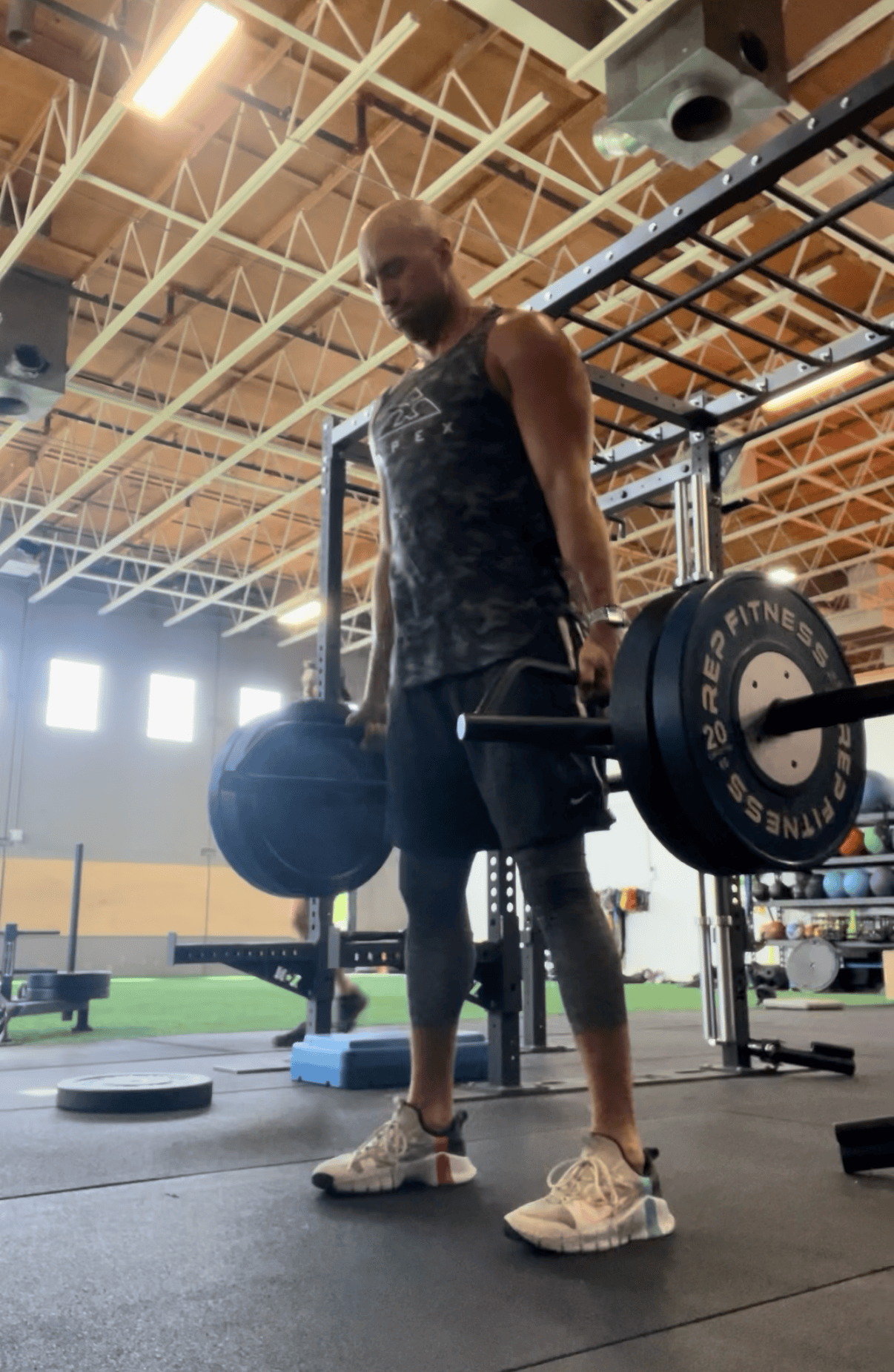 APEX PWR co-founder Jeron Mastrud working out at APEX PWR in Tigard, Oregon