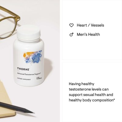 Thorne testosterone support, men’s health supplement, hormone balance support, Thorne discount men’s health, Thorne promo code vitality
